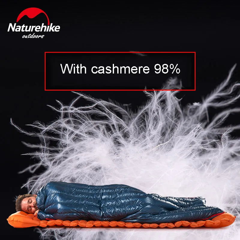 Naturehike 570g Ultralight Waterproof White Goose Down Sleeping Bag  Envelope Type Lazy Bag