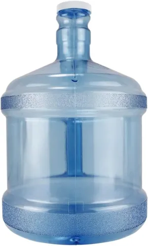 New Wave Enviro Polycarbonate Water Bottle, 2-Gallon, Screw Top Cap with Integrated Handle for Easy Carrying, Built for Durability, Blue