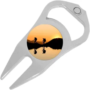 NewCharms Hiking Trail Nature Golf Ball Marker Divot Repair Tool Bottle Opener