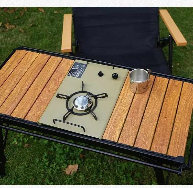 Newest Folding IGT Picnic Table | Lightweight Roll-Up Desk | Adjustable Leg BBQ Table