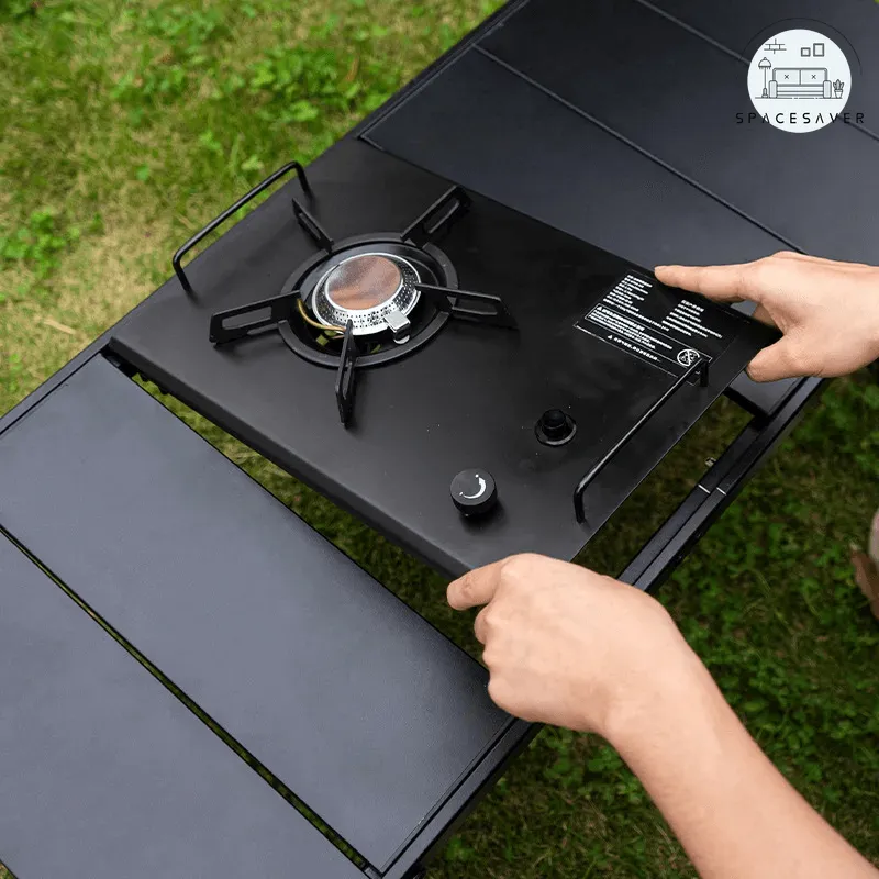 Newest Folding IGT Picnic Table | Lightweight Roll-Up Desk | Adjustable Leg BBQ Table