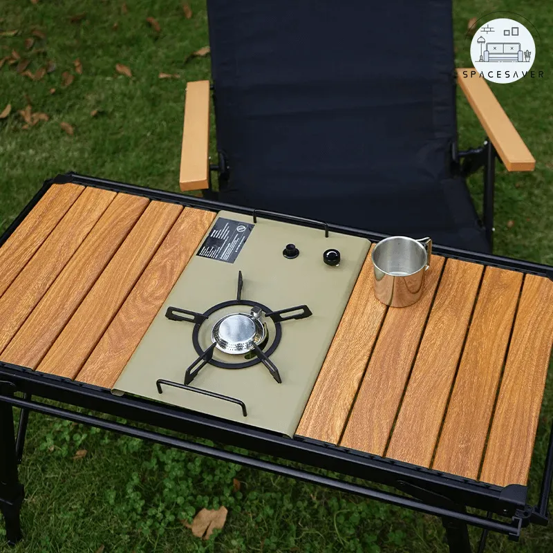Newest Folding IGT Picnic Table | Lightweight Roll-Up Desk | Adjustable Leg BBQ Table