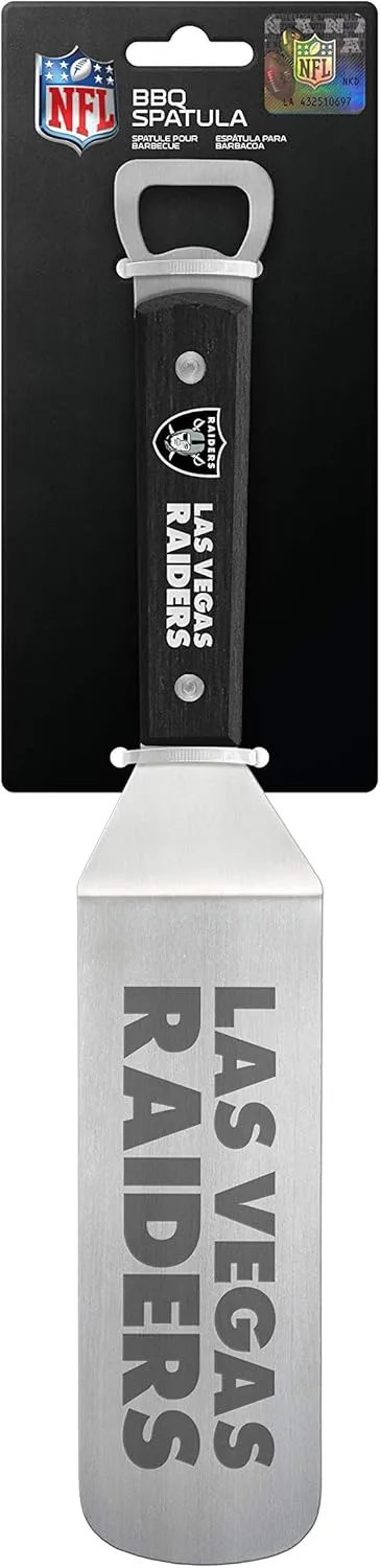 NFL BBQ Spatula with Convenient Bottle Opener - Hamburger Turner - Pancake Flipper - Griddle Scraper - Ideal Gift for the Loyal Sports Fan