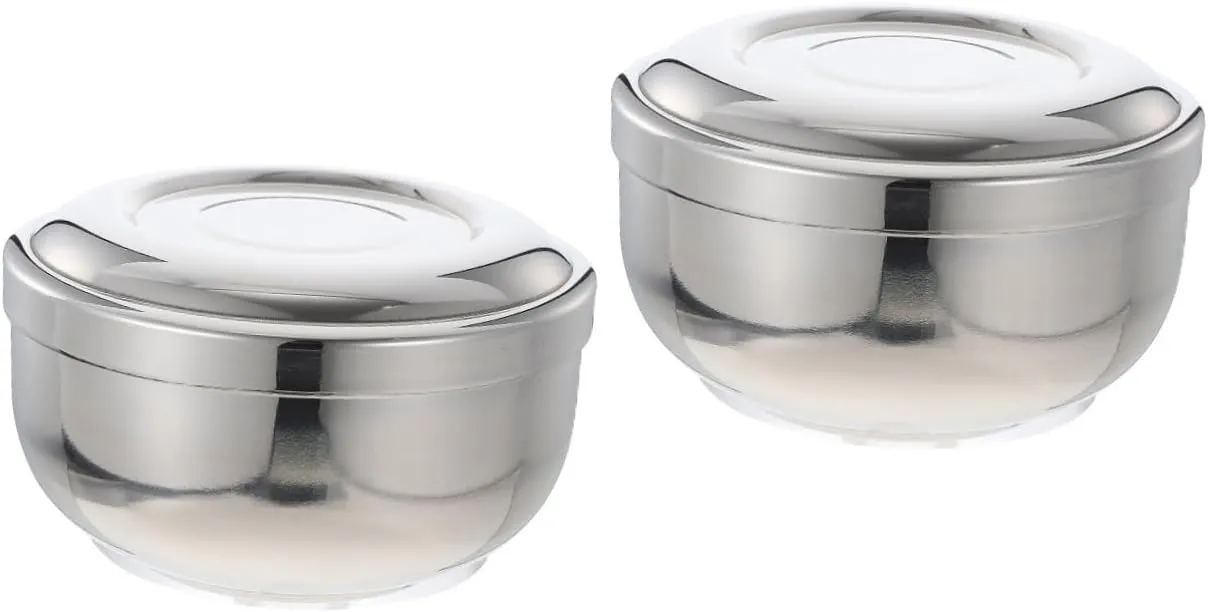 NOLITOY 2 Pcs Practical Shaving Bubble Container Large Capacity Shave Soap Bowl Man's Shaving Tool