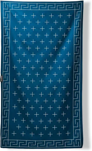Nomadix Ultralight Towel - Quick Dry & Super Lightweight - Perfect As A Pack Towel to Save On Space - Made with Recycled Materials - Barton Dark Blue - 30x54