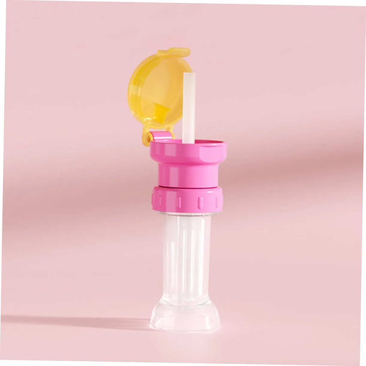 NUOBESTY 2sets 4 Pcs Water Bottle Adapter Caps with Straws Bottle Neck Conversion Topper for Safe Detachable and Easy to Clean Drink 4pcs*2