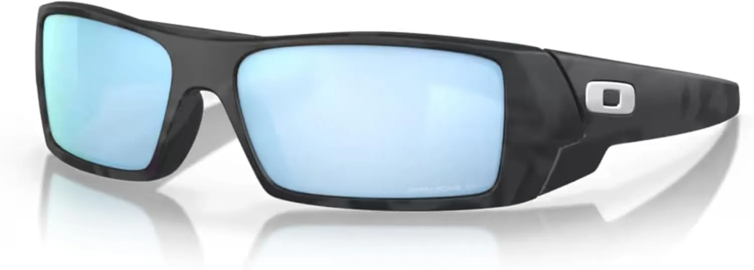 Oakley Gascan OO9014 Rectangular Sunglasses For Men   BUNDLE Leash   BUNDLE with Designer iWear Care Kit