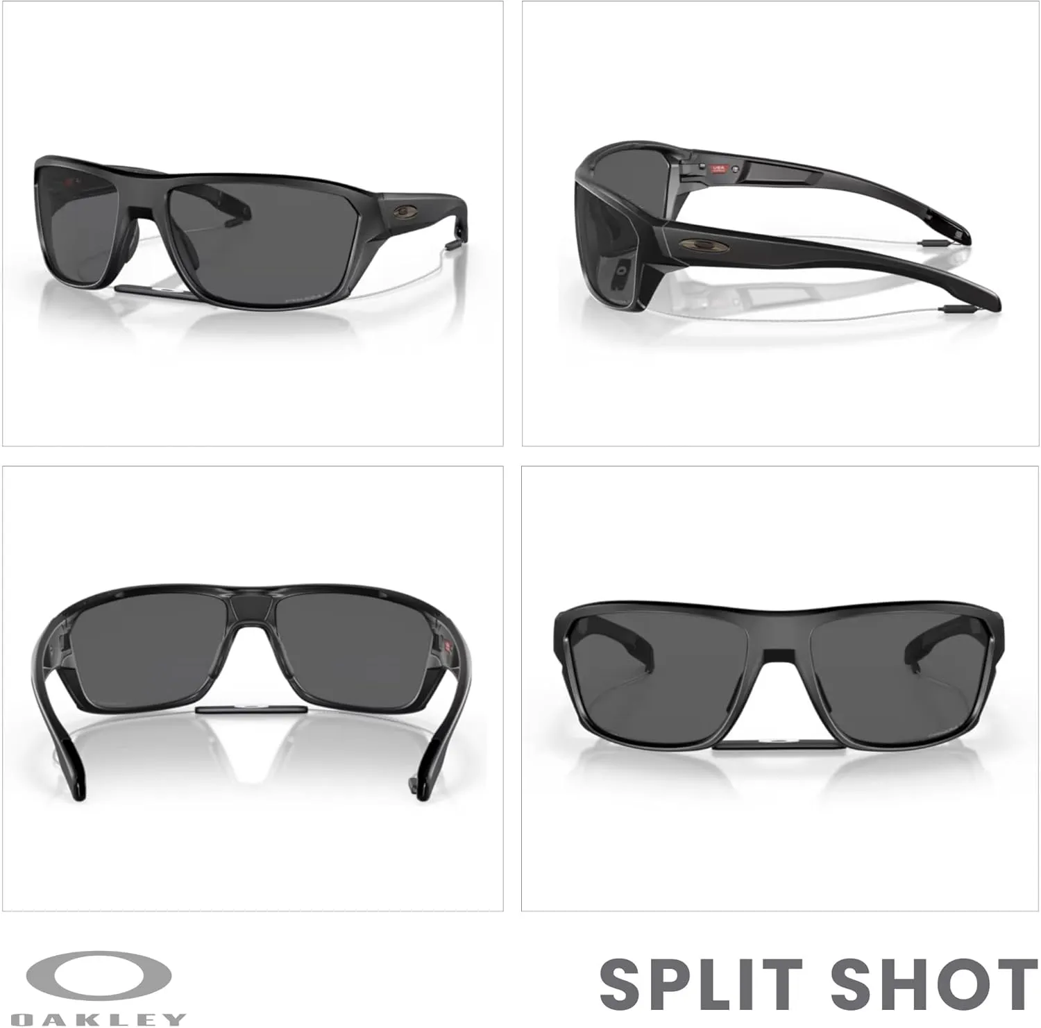 Oakley Split Shot OO9416 Rectangular Sunglasses for Men   BUNDLE Leash   BUNDLE with Designer iWear Eyewear Kit