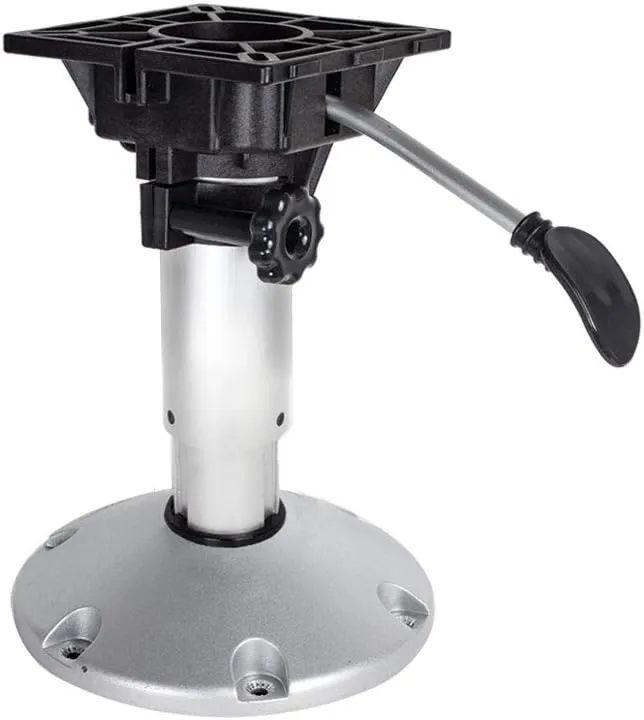 Oceansouth Shock Absorbing Adjustable Waverider Boat Seat Pedestal 14'' – 18'' Boat seat Pedestal Mount Post Base Swivel Boats Jon Seats bass Fishing Chair