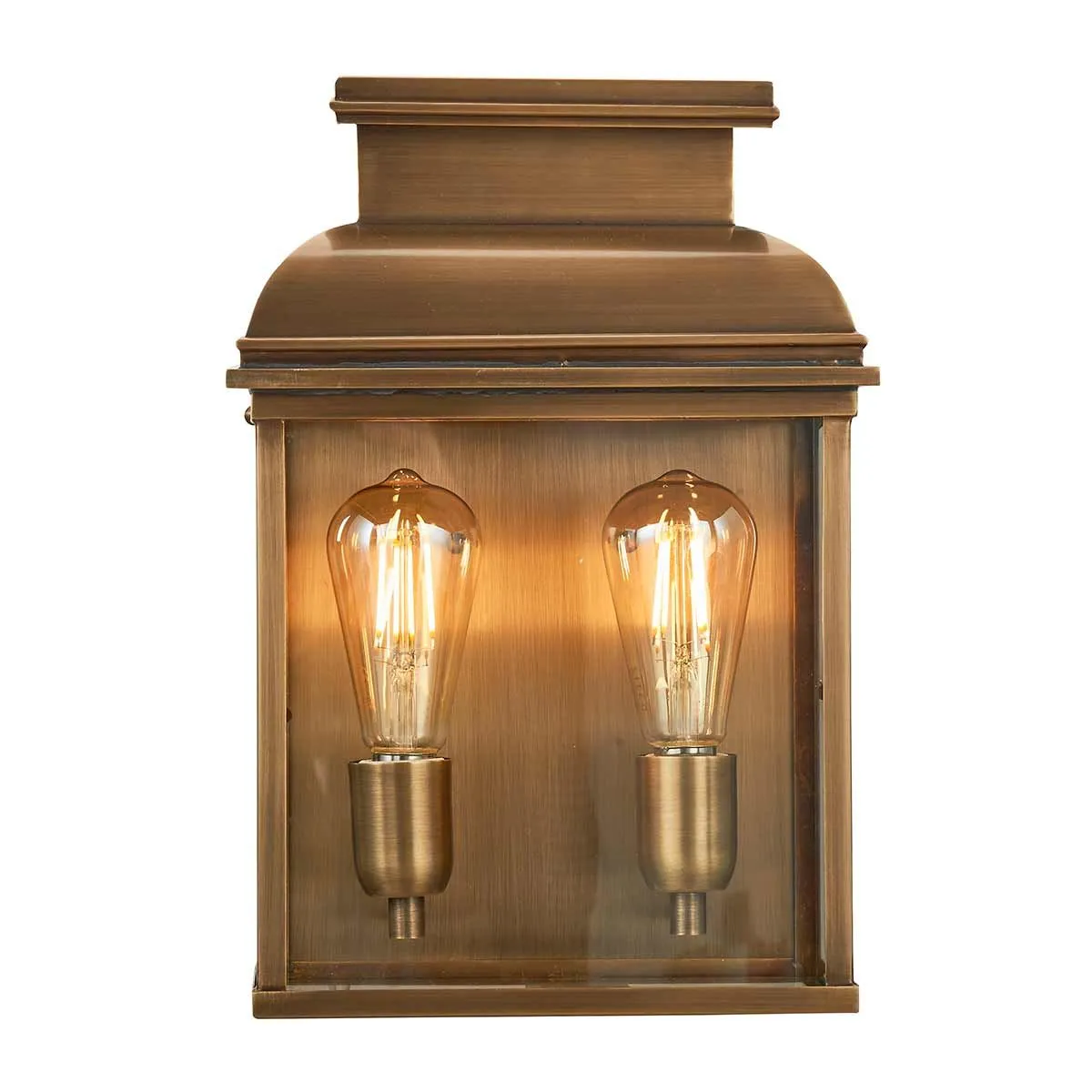 Old Bailey 2 Light Large Wall Lantern | Aged Brass