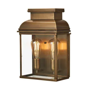 Old Bailey 2 Light Large Wall Lantern | Aged Brass