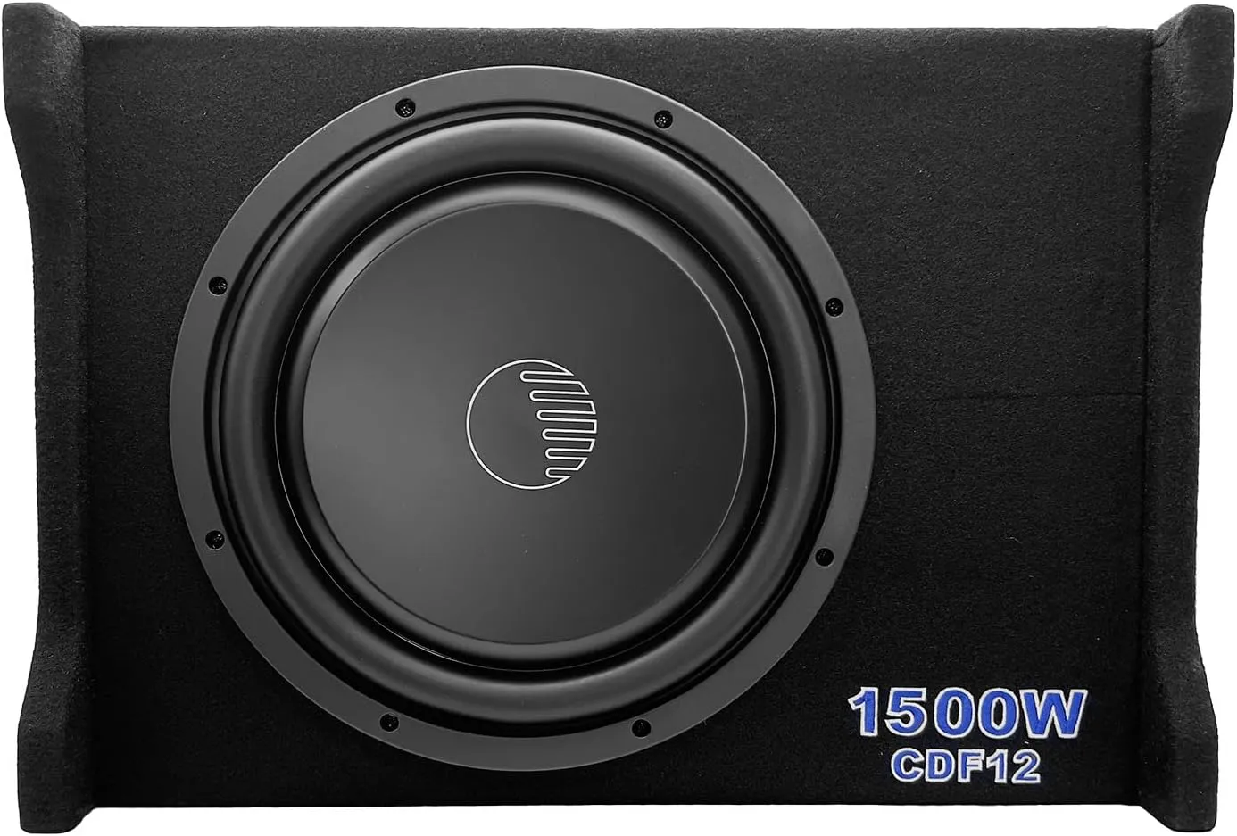 ORION Cobalt CDF12 12” Passive Down-Firing Subwoofer Enclosure – 500W RMS/2000W Max, Slim Sealed Sub Box for Cars & Trucks, Low-Profile Air-Tight Bass Thin Enclosure, Shallow Mount