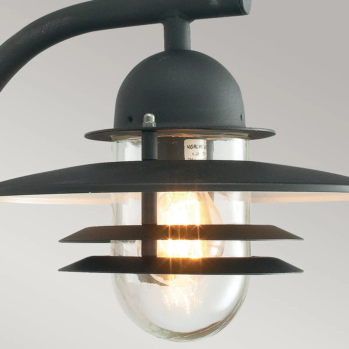 Oslo 1 Light Wall Lantern - Black | Black