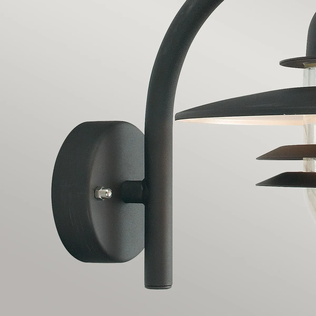 Oslo 1 Light Wall Lantern - Black | Black