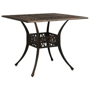 Outdoor Dining Table Patio Table Garden Porch Furniture Cast Aluminum