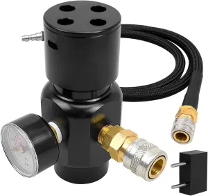 Paintball Co2 Pressure Regulator Fit for Paintball Tanks Mini Sef Super Fast Refresh HPA Regulator and Valve Gauge Adapter Input 1500psi Output 0 to 150psi