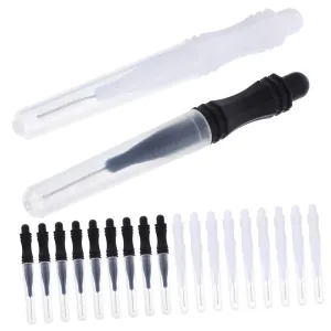 PartyKindom 60 pcs Micro Eyebrow Brush with Caps Eyebrow Lamination Tool Portable Brow Brush for Eyelash Extensions Compact and Durable and Colors for Makeup Application
