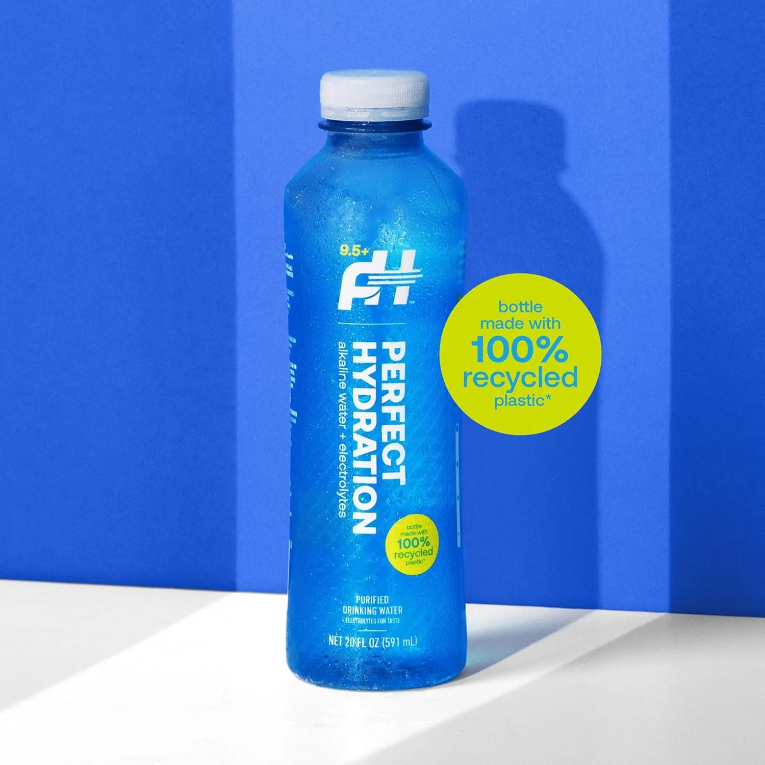 Perfect Hydration 9.5  pH Alkaline Drinking Water, 20-Ounce Bottle, Case of 24