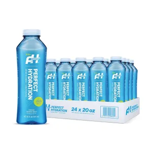 Perfect Hydration 9.5  pH Alkaline Drinking Water, 20-Ounce Bottle, Case of 24