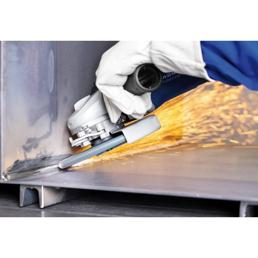 PFERD POLIFAN®-Curve Radial Type Flap Disc - 4-1/2" x 5/8-11" Thread, 40 Grit Zirconia, Welding Accessory and Angle Grinder Attachment - For Steel and Stainless Steel (INOX) Grinding - Pack of 1 - Part 67212
