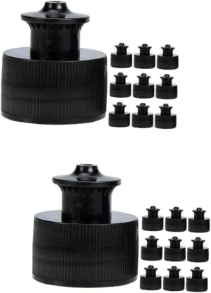 POPETPOP Push Pull Replacement Bottle Caps Flask Covers Assorted Bottle Replacement Top Sports Water Bottle Push