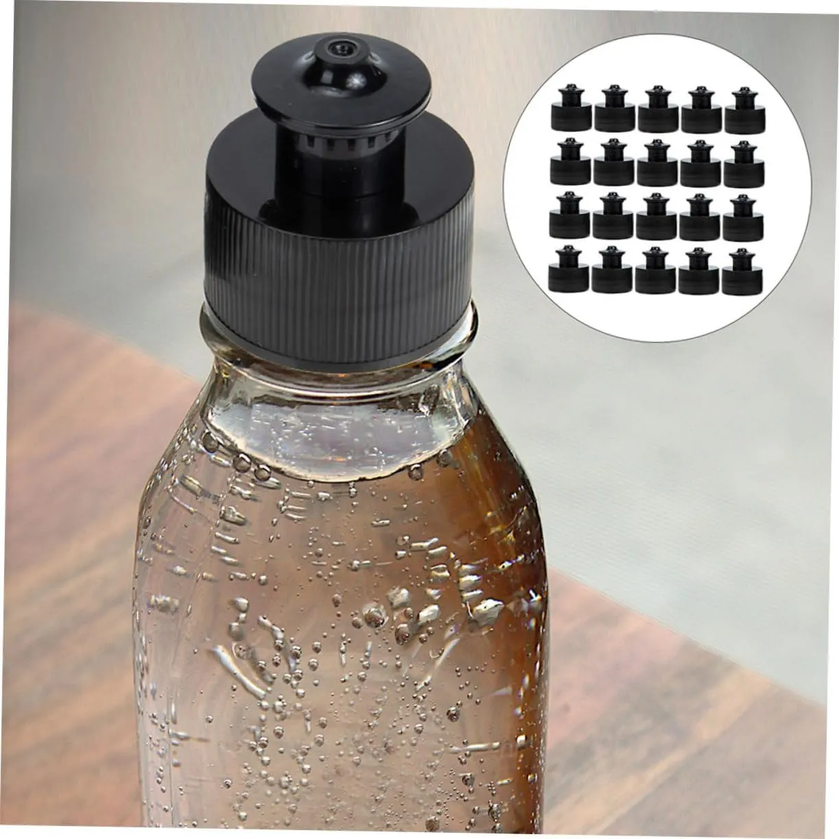 POPETPOP Push Pull Replacement Bottle Caps Flask Covers Assorted Bottle Replacement Top Sports Water Bottle Push