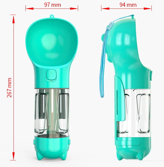 Portable Filtered Pet Water Bottle