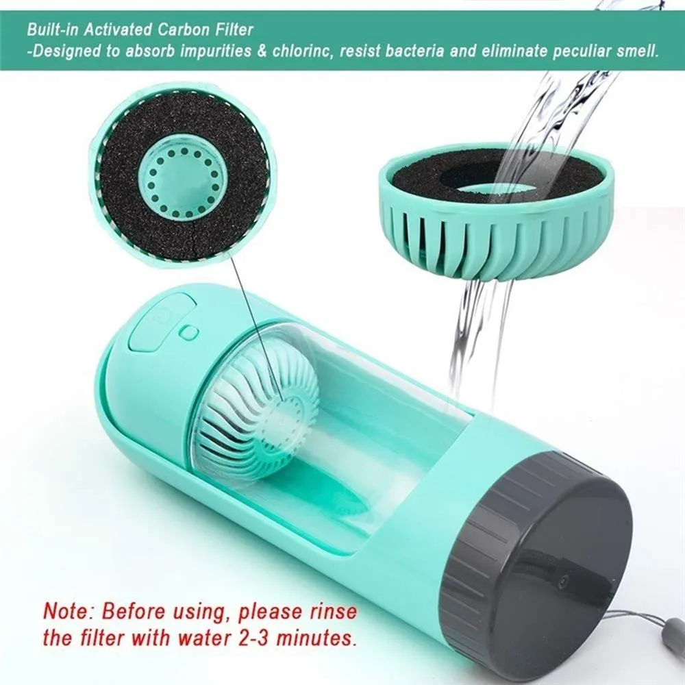 Portable Filtered Pet Water Bottle