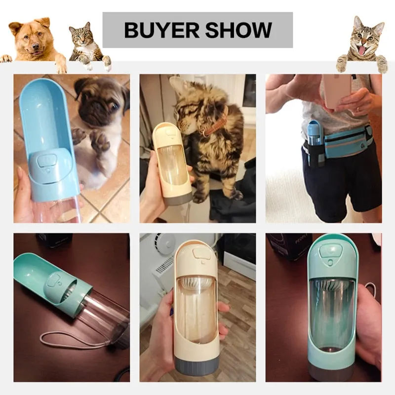 Portable Filtered Pet Water Bottle