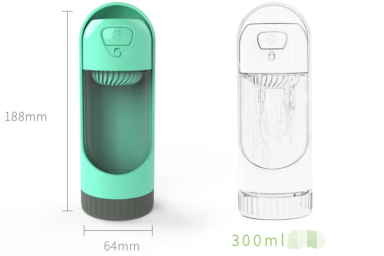 Portable Filtered Pet Water Bottle