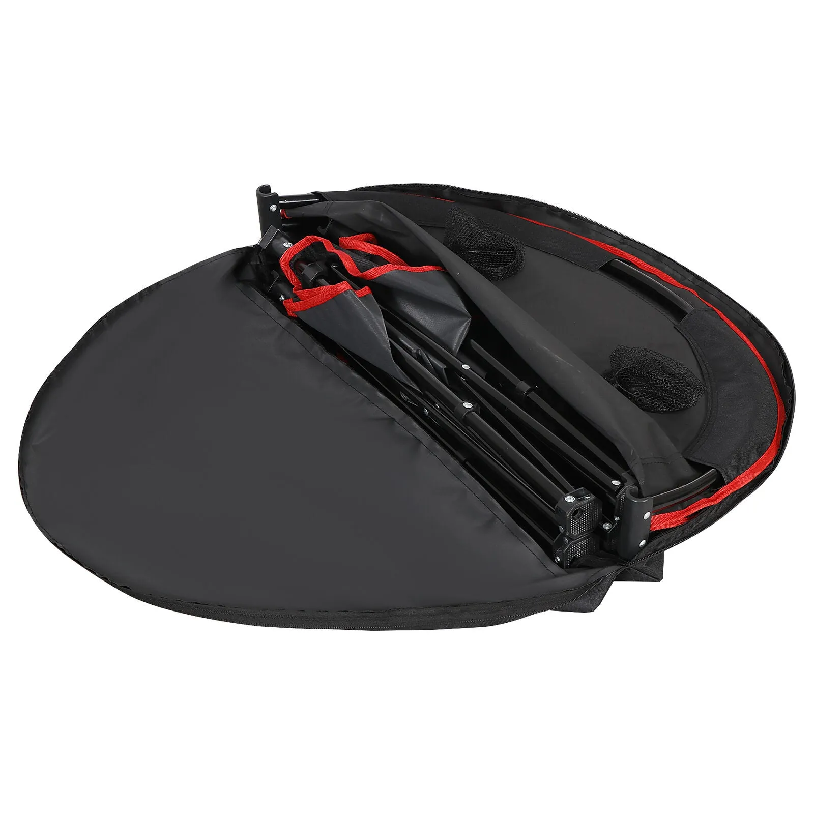 portable folding picnic table with cup holders and carry bag