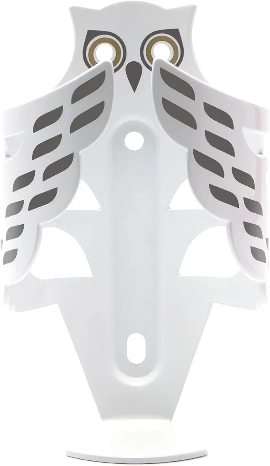 Portland Design Works Water Bottle Cage - Lightweight Water Bottle Holder for Bikes, Owl Cage, Snowy Owl