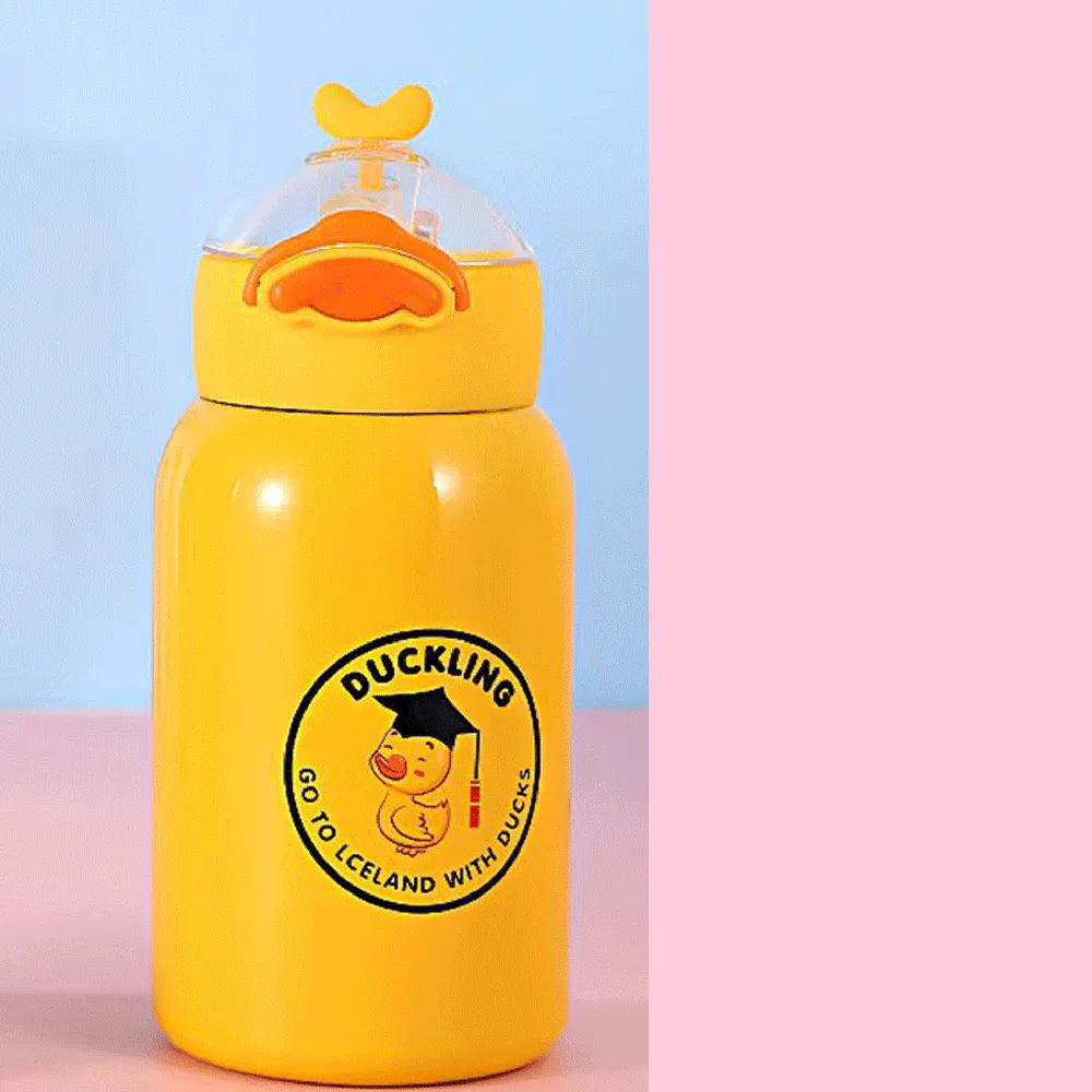 Premium quality cute duckling kids sipper bottle(400mL)