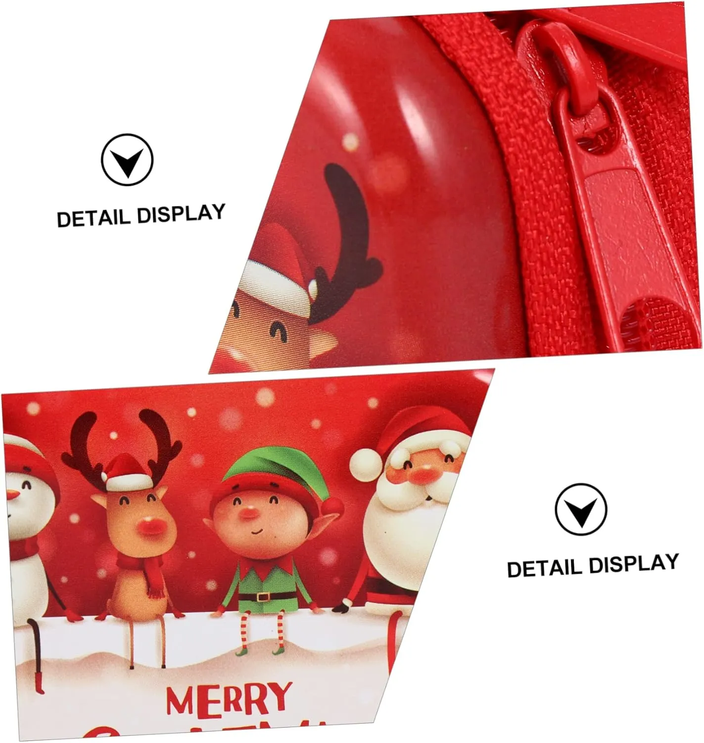 PRETYZOOM 12 Pcs Christmas Tin Box Coin Storage Pouch Portable Storage Bag Christmas Coin Bag Holiday Small Wallet Christmas Coin Purse Holiday Candy Bag Child Zipper Iron Earphone Bag