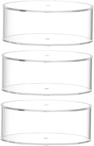 PRETYZOOM Multi-Layer Stackable Belt Display Box Transparent Jewelry Storage Organizer for Watches and Easy to Clean Layers Design