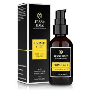 Prime Cut Rinse-Clean Shave Oil for Men, Premium Multi-Purpose Oil for Pre-Shave, Irritation-Free Shave, and Beard Oil All In One, Rinses Clean Without Oily Residue, Wont Clog Razors
