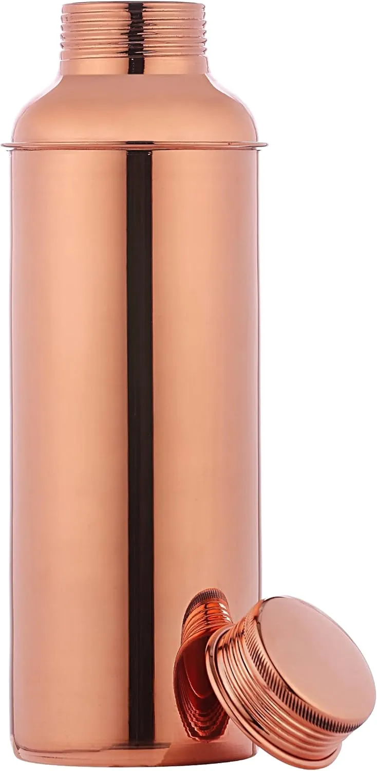 Pure Copper Fanta Bottle for Ayurvedic Health Benefits, 900 Ml (30.40 Fl Oz) (WITHOUT Lacquered)