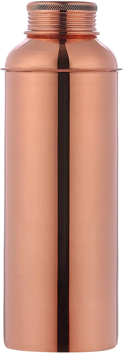 Pure Copper Fanta Bottle for Ayurvedic Health Benefits, 900 Ml (30.40 Fl Oz) (WITHOUT Lacquered)