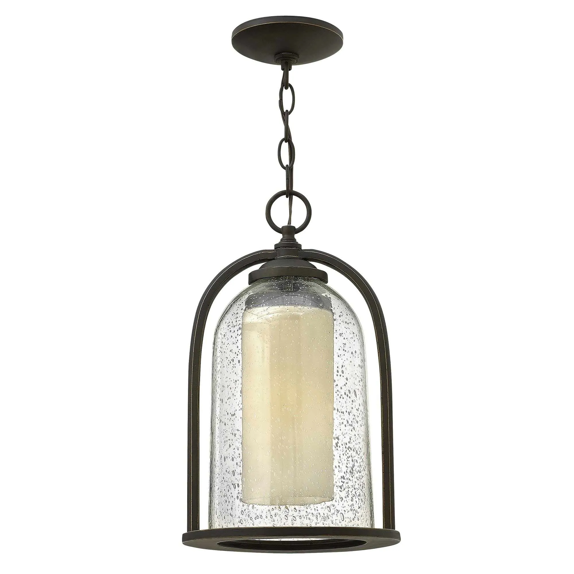 Quincy 1 Light Medium Chain Lantern | Oil Rubbed Bronze