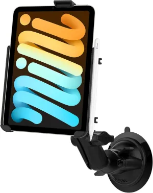 RAM MOUNTS Twist-Lock Suction Cup Mount for Apple iPad Mini 6 RAM-B-166-AP36U for Vehicle Windshields