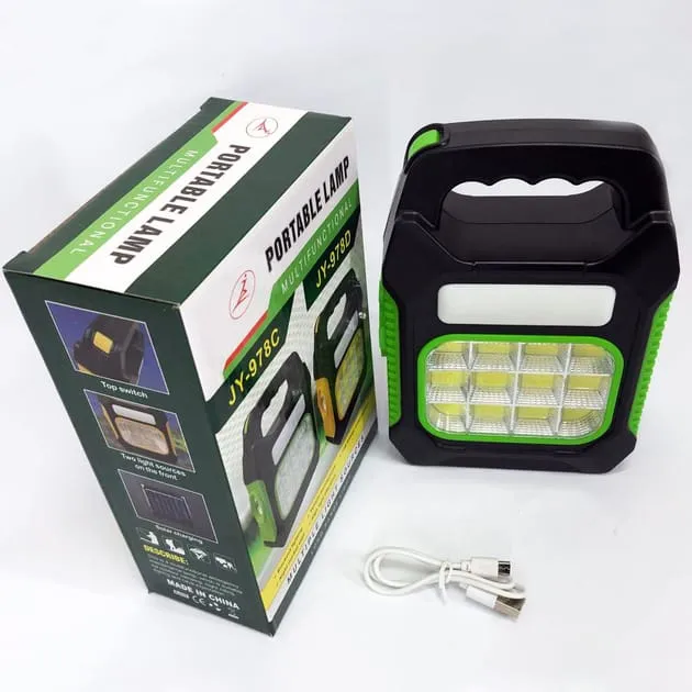 (Random Function, Power Bank / Rechargeable Lantern with Solar Lantern Mystery sale Attractive pricing color) Portable Camping JY-978D