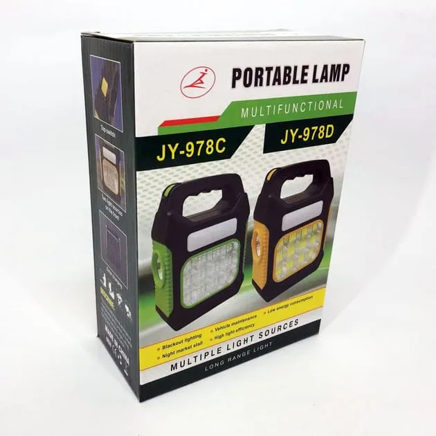 (Random Function, Power Bank / Rechargeable Lantern with Solar Lantern Mystery sale Attractive pricing color) Portable Camping JY-978D