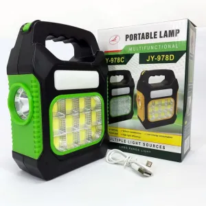 (Random Function, Power Bank / Rechargeable Lantern with Solar Lantern Mystery sale Attractive pricing color) Portable Camping JY-978D