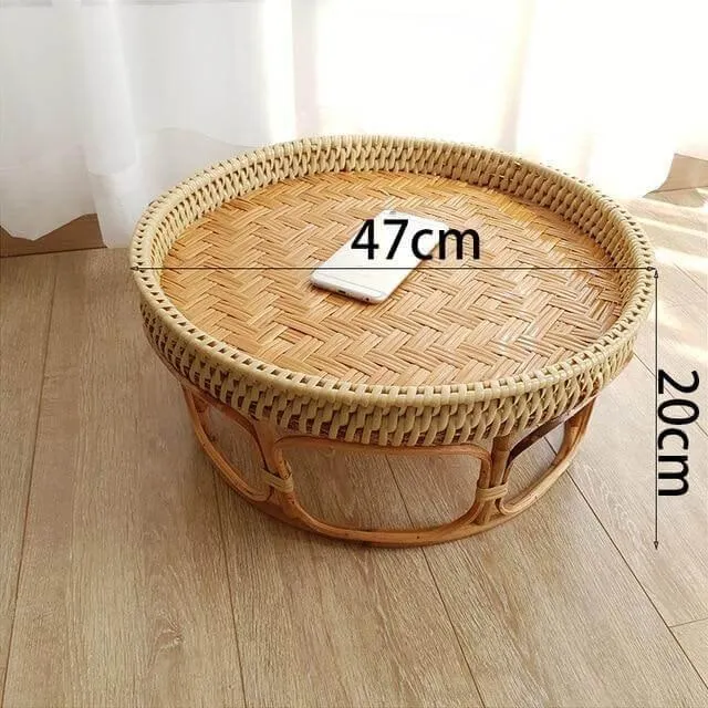 Rattan Picnic Tray - Versatile Outdoor Serving Table