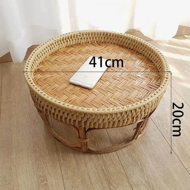 Rattan Picnic Tray - Versatile Outdoor Serving Table