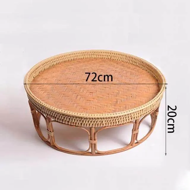 Rattan Picnic Tray - Versatile Outdoor Serving Table