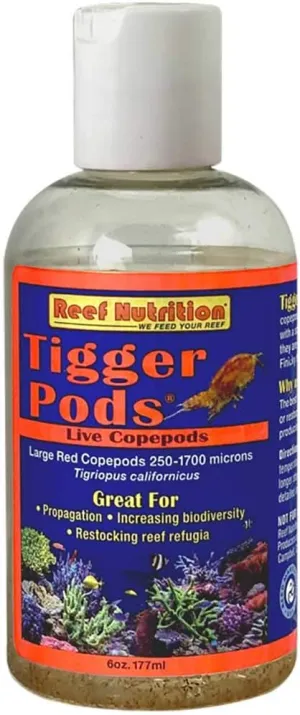 Reef Nutrition Tigger Pods Live Copepods Food 6 oz (Pack of 1)