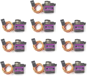 Replacement Part For MG90S 9g Gear Mini Rc Servo Upgraded For SG90 Digital Micro Servos For Smart Vehicle Helicopter Boat Car For SG90 - (Color: All Metal 10 Pcs)
