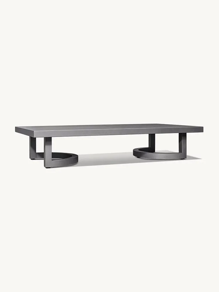 RH Portofino Aluminum Rectangular Coffee Table