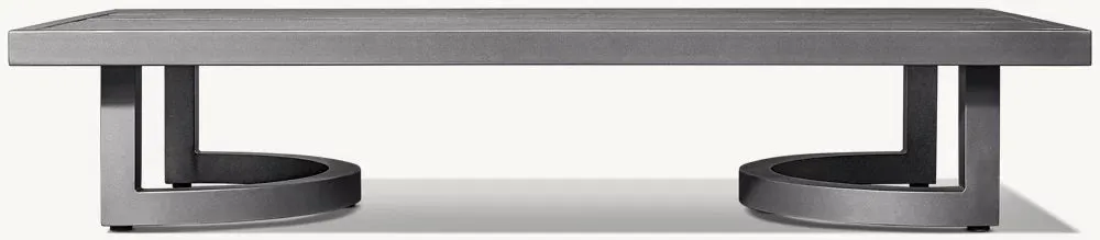 RH Portofino Aluminum Rectangular Coffee Table